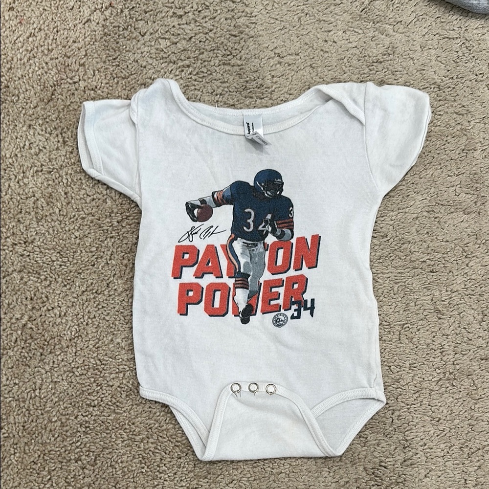 White Football Graphic Kids One Piece